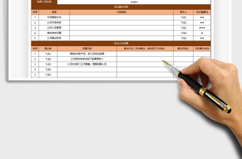 2025周工作会议纪要表et模板免费下载