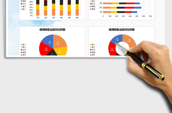 2025通用销售业绩对比一览表图表模板免费下载