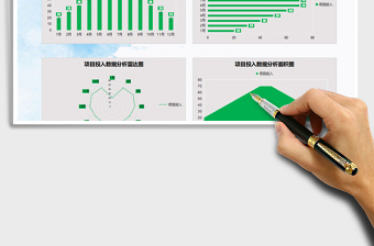 2025项目投入数据分析图表模板免费下载