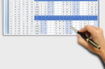 2025值日表-下拉选择免费下载