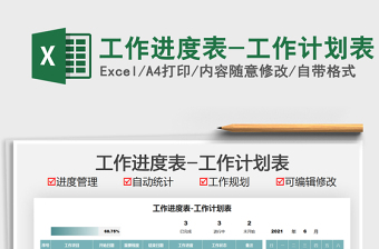 2025工作进度表-工作计划表免费下载