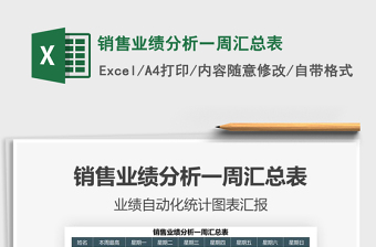 2025销售业绩分析一周汇总表免费下载