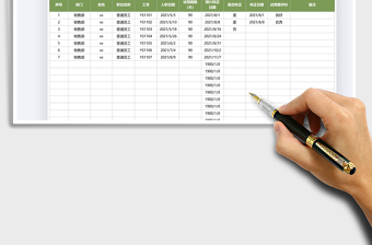2025员工转正统计表免费下载