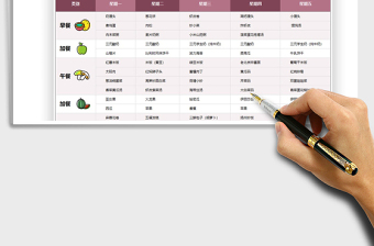 2025幼儿园每周食谱免费下载