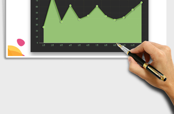 2025可视化EXCEL面积图（商务图表）免费下载