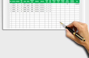 2025军训教学用品领用及缴回登记表免费下载