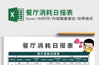 2025餐厅消耗日报表免费下载