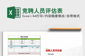 2025竞聘人员评估表免费下载