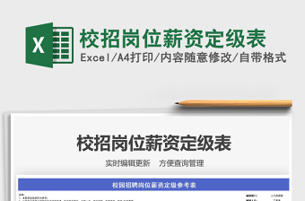 2025校招岗位薪资定级表免费下载