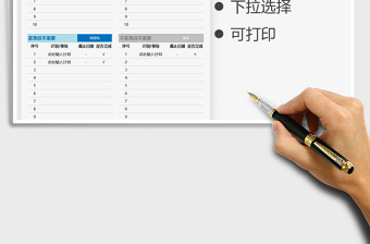 2024四象限工作计划表-可打印exce表格