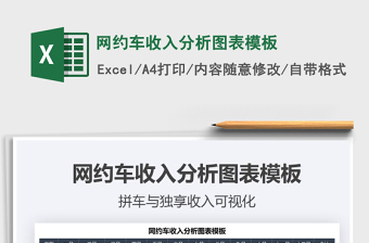 2025网约车收入分析图表模板免费下载