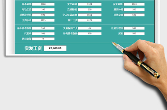 2025工资收入统计表免费下载