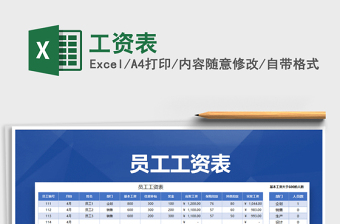 2025工资表免费下载