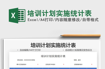 2025培训计划实施统计表免费下载