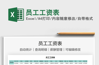 2025员工工资表免费下载