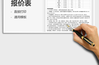 2025快递费用报价表免费下载