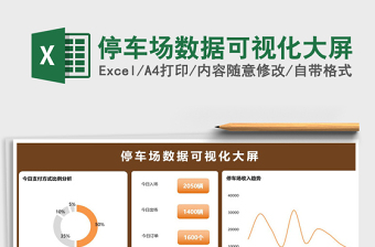 2025停车场数据可视化大屏免费下载