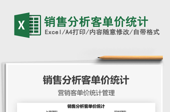 2025销售分析客单价统计免费下载