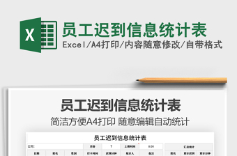 2025员工迟到信息统计表免费下载