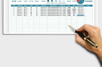 2025员工花名册登记表免费下载