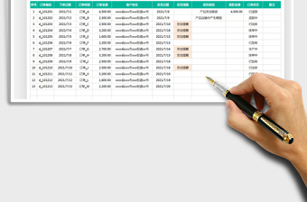 2025订单登记表-发货提醒免费下载
