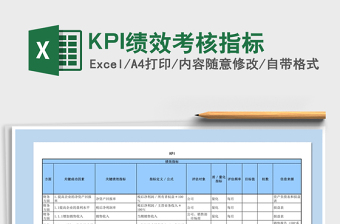 2025KPI绩效考核指标免费下载