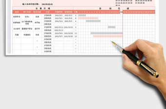 2025活动推广进度表免费下载