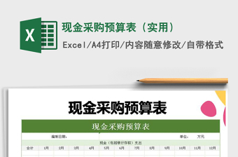 2025采购用excel表格大全