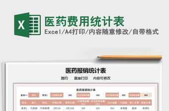 2025医药费用统计表免费下载