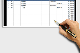 2025财务收支日记账excel(自动计算）免费下载