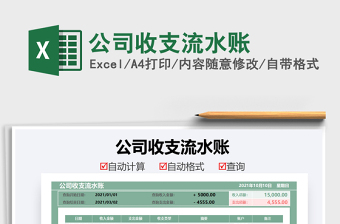 2025公司收支流水账免费下载