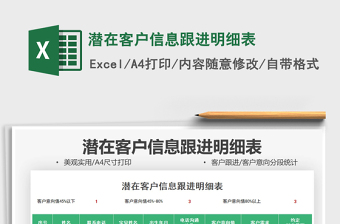 2025潜在客户信息跟进明细表免费下载