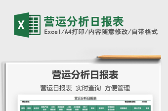 2025营运分析日报表免费下载