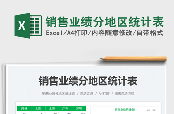 2025销售业绩分地区统计表免费下载