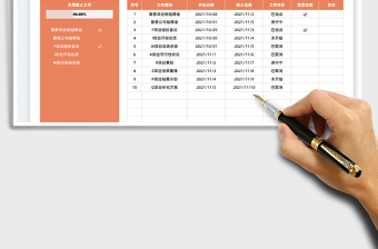 2025工作计划表-工作进度表免费下载