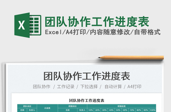 2025团队协作工作进度表免费下载