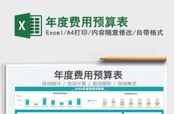 2025年度费用预算表免费下载