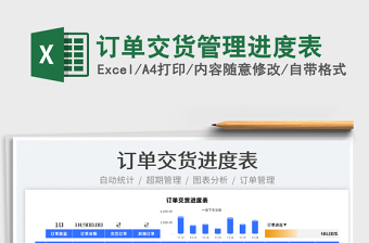 2025订单交货管理进度表免费下载