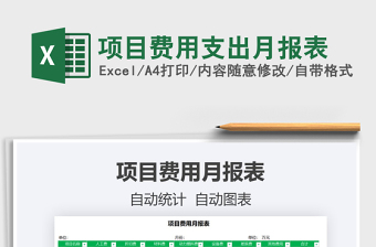 2025项目费用支出月报表免费下载