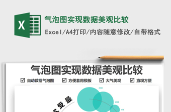 2025气泡图实现数据美观比较免费下载