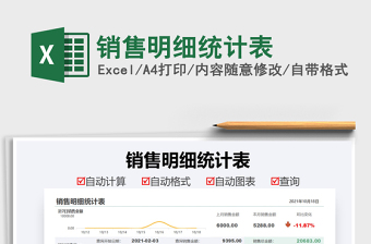 2025销售明细统计表免费下载