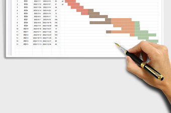 2025年度任务排期表-甘特图免费下载
