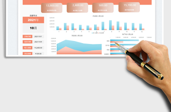 2025收支财务报表-可视化图表免费下载