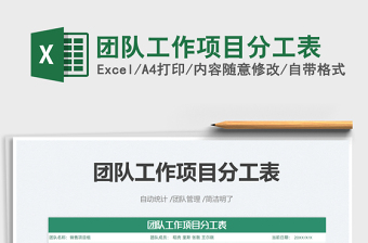 2025团队工作项目分工表免费下载