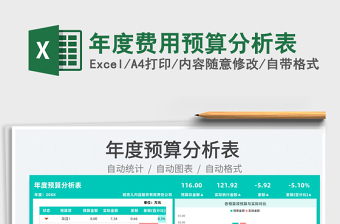 2025年度费用预算分析表免费下载