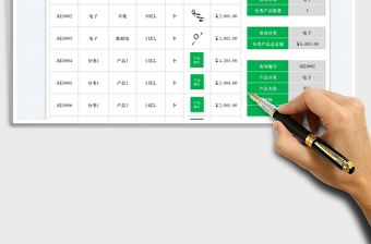 2025产品清单统计表免费下载