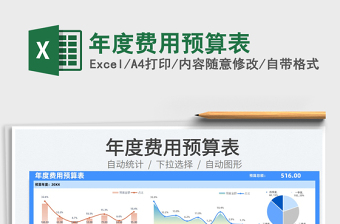 2025年度费用预算表免费下载