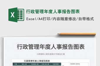 2025行政管理年度人事报告图表免费下载