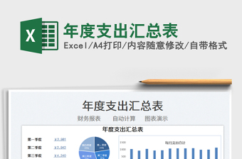 2025年度支出汇总表免费下载