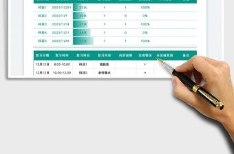 2025期末复习考试计划表免费下载